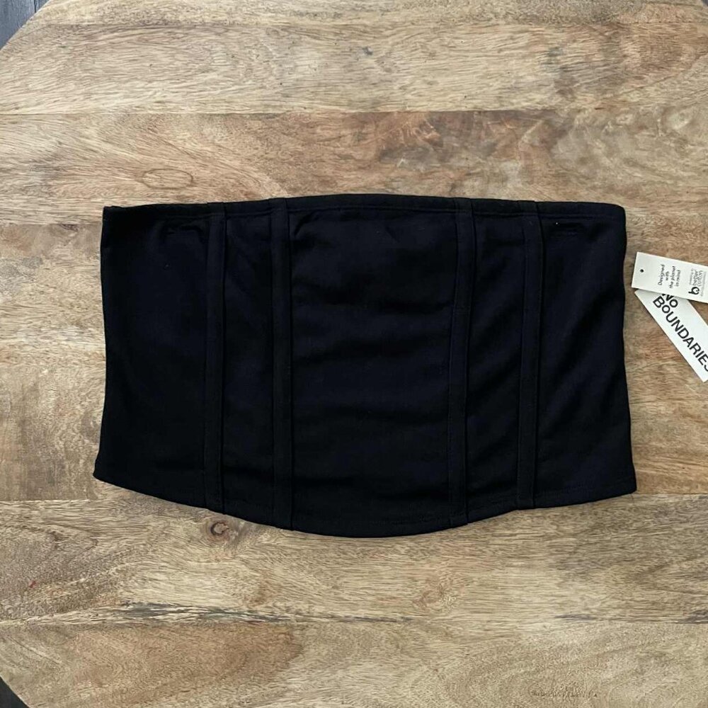 NEW 2Pc 20 (XXL) Black Tube Top & Short Set - Picture 2 of 10